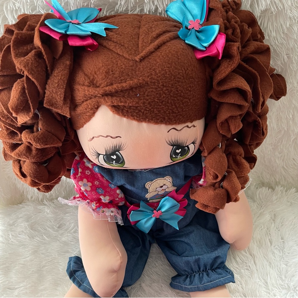 100% handmade rag doll